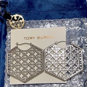 New Tory Burch Logo Earrings
